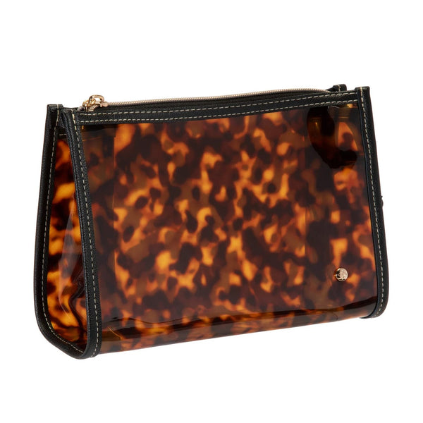 Stephanie Johnson - Medium Zip Cosmetic Bag Tortoise